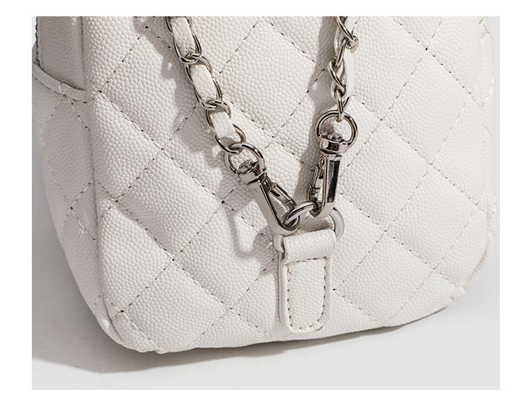 High-end sense mini diamond lattice chain shoulder bag women's 2024 new fashion all-match backpack handbag