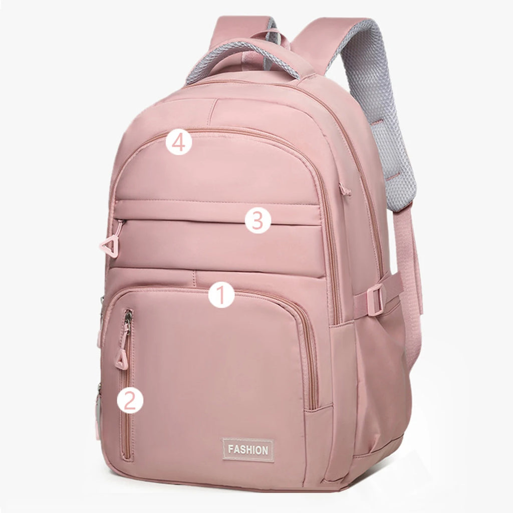 New Large-capacity College Students Lightweight Spine Bag, Outdoor Sports Travel Lovers Backpack, with Computer Pocket Inside