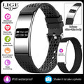 LIGE New 2.8mm Electronic Screen Smart Wristbands Heart Rate Blood Oxygen Monitor Smart Watch Waterproof Sports Fashion Bracelet