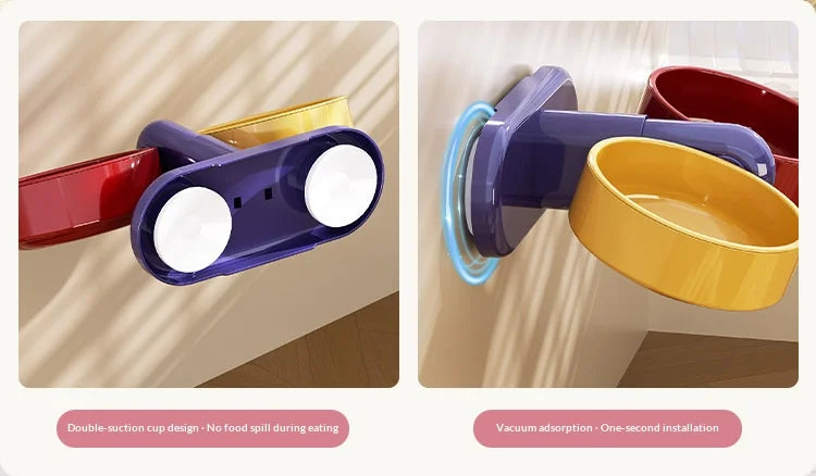 Pet supplies: Cat bowls/water bowls, dog bowls, tip-over resistant pet bowls, height adjustable.