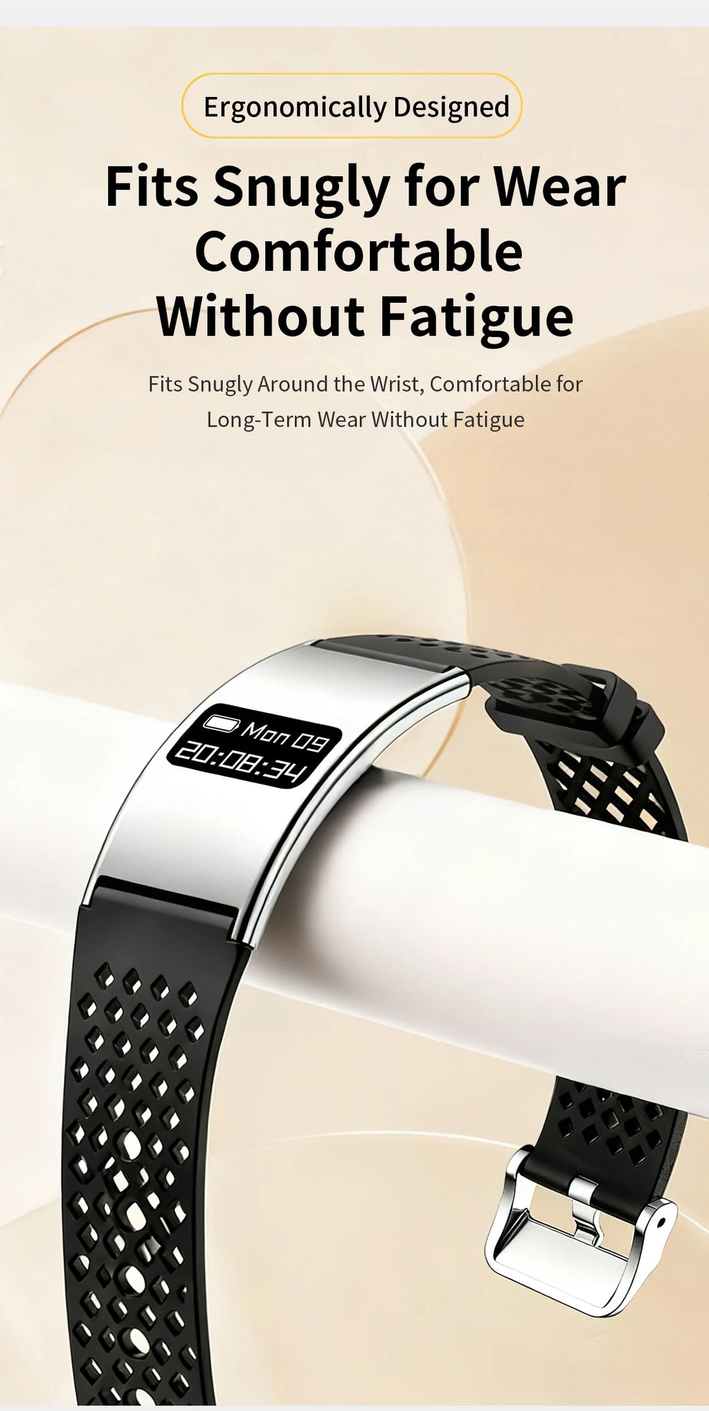 LIGE New 2.8mm Electronic Screen Smart Wristbands Heart Rate Blood Oxygen Monitor Smart Watch Waterproof Sports Fashion Bracelet