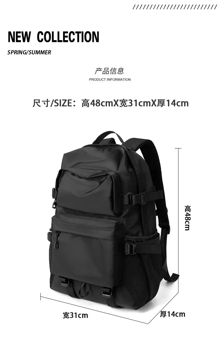 Men Backpack Man Schoolbag Travel Urban Backpacks Waterproof Techwear Oxford Cloth Male Laptop Rucksack Hiking Sport Bagpack