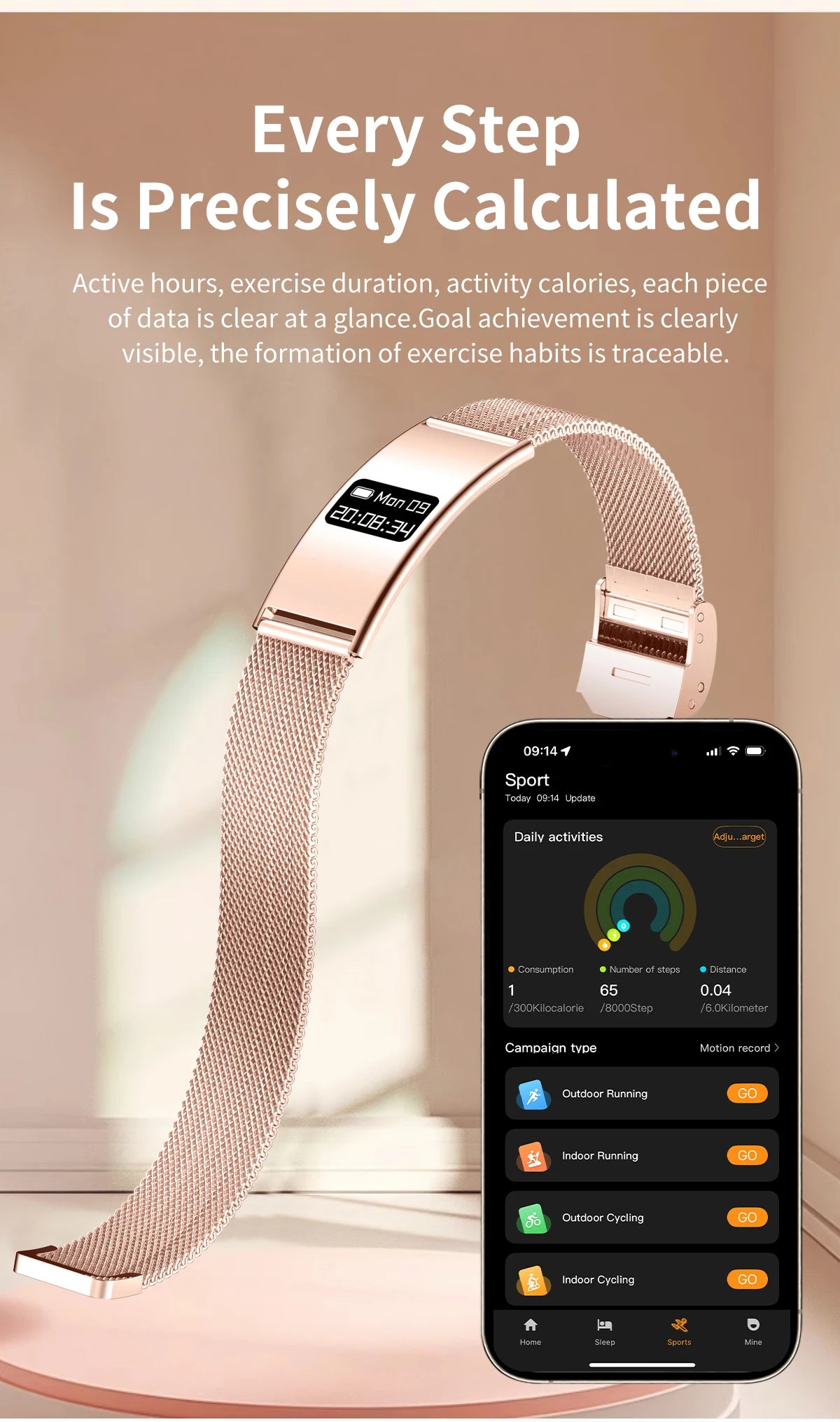 LIGE New 2.8mm Electronic Screen Smart Wristbands Heart Rate Blood Oxygen Monitor Smart Watch Waterproof Sports Fashion Bracelet