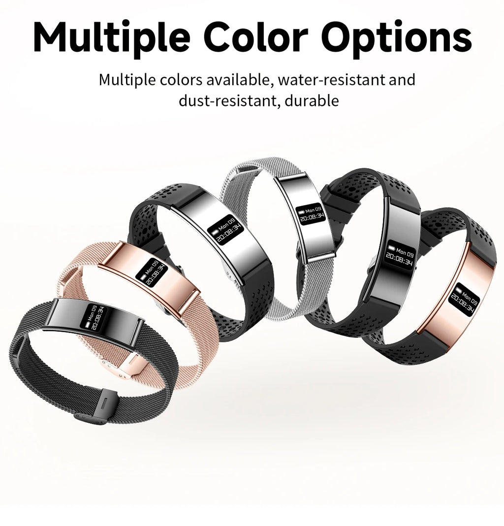 LIGE New 2.8mm Electronic Screen Smart Wristbands Heart Rate Blood Oxygen Monitor Smart Watch Waterproof Sports Fashion Bracelet