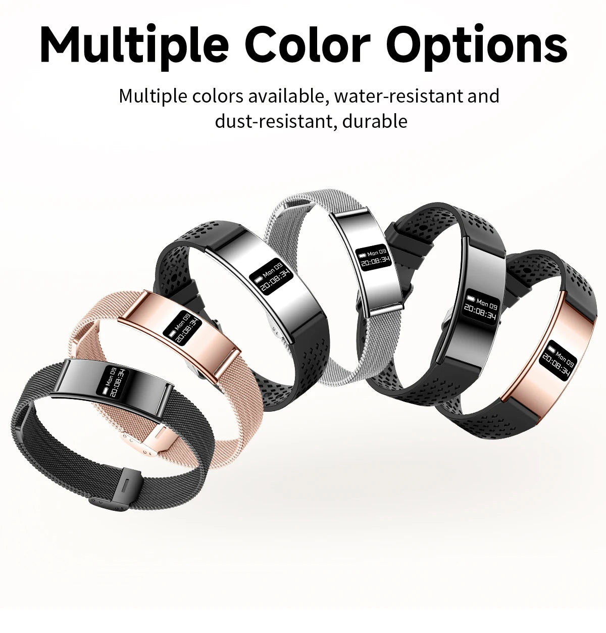 LIGE New 2.8mm Electronic Screen Smart Wristbands Heart Rate Blood Oxygen Monitor Smart Watch Waterproof Sports Fashion Bracelet