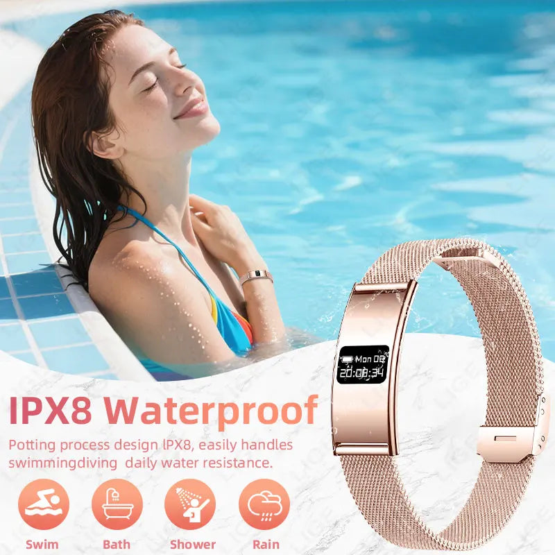 LIGE Utra-thin Wristband Sport Fitness Tracker Health Smart Bracelet Pedometer Heart Rate Monitor Smart Watch Call Reminder