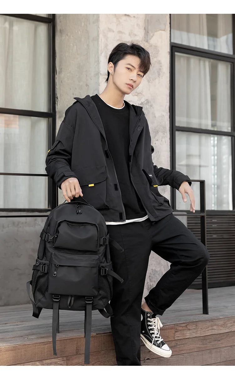 Men Backpack Man Schoolbag Travel Urban Backpacks Waterproof Techwear Oxford Cloth Male Laptop Rucksack Hiking Sport Bagpack