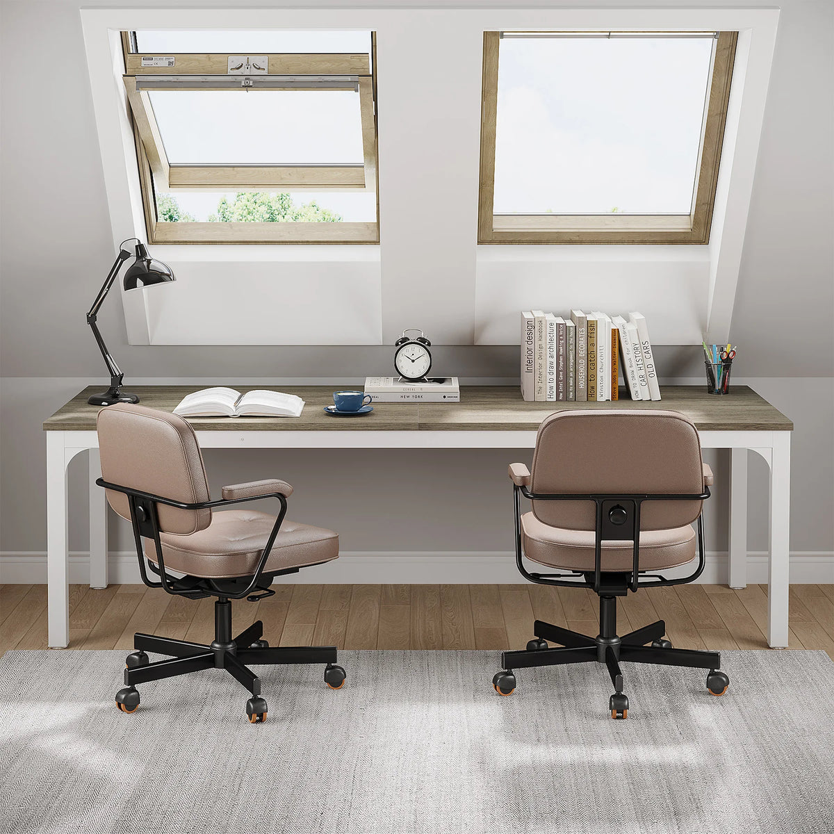 Tribesigns 78.7 Inches Extra Long Computer Desk 2 Person Desk, Double Long Desk, Workstaion for Home Office